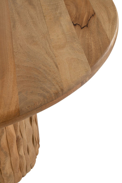 Dining Table Curve Round Wood Natural