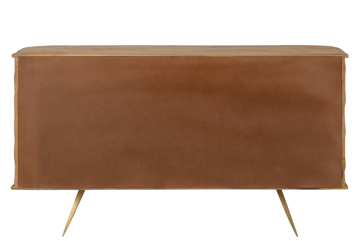 Buffet Curve Wood Natural