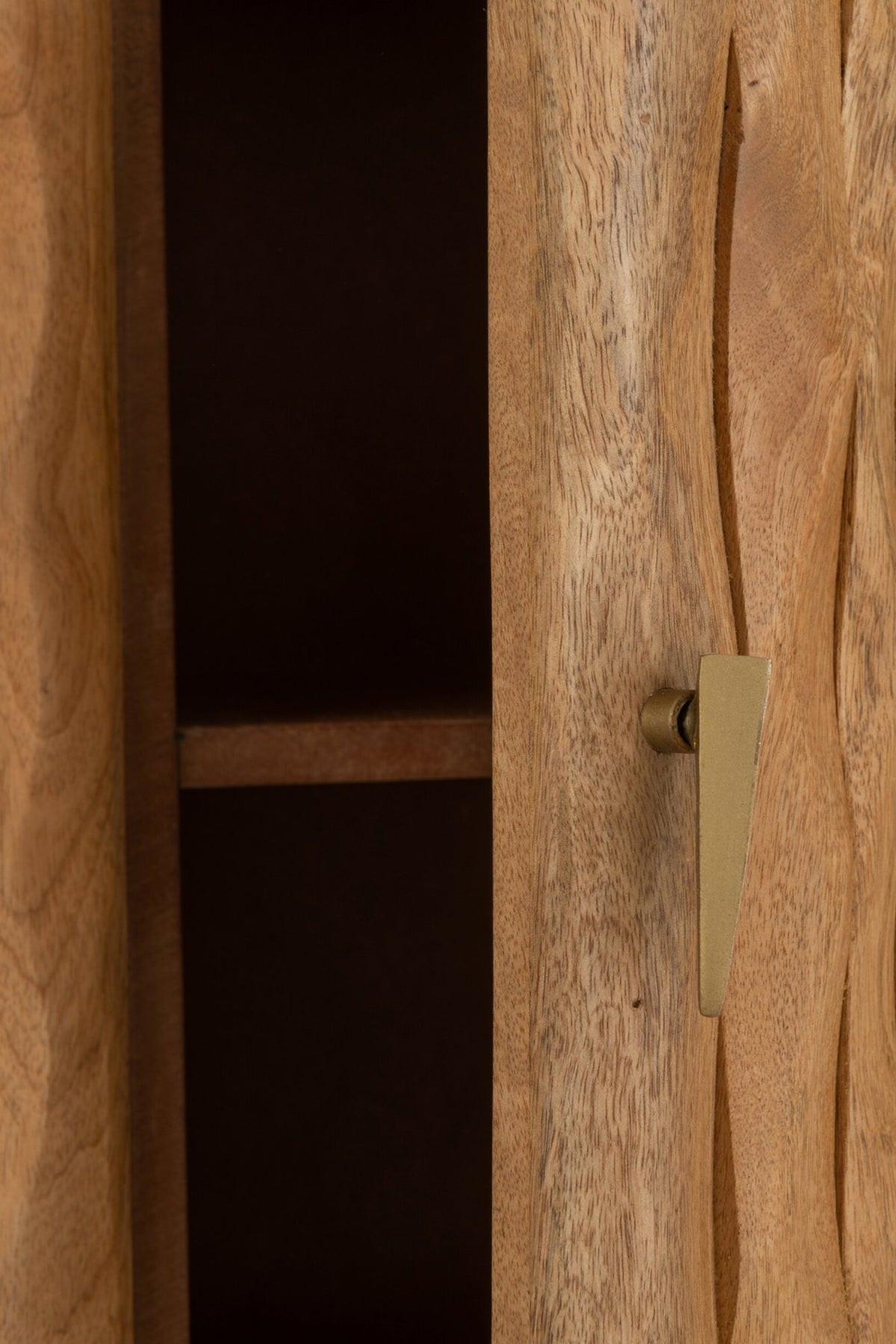 Buffet Curve Wood Natural