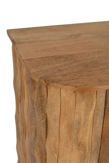 Buffet Curve Wood Natural