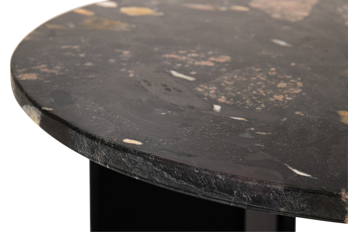 Side Table Mathilde Marble Black/Peach