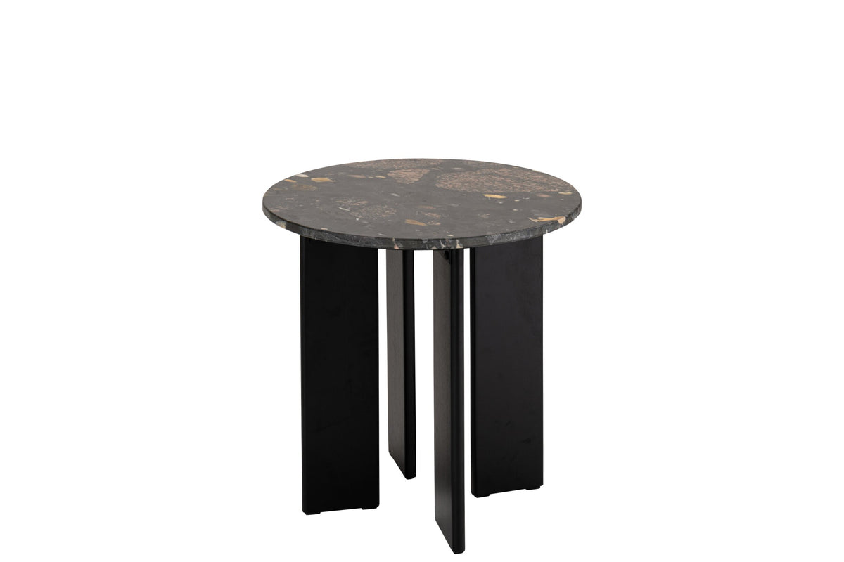Side Table Mathilde Marble Black/Peach