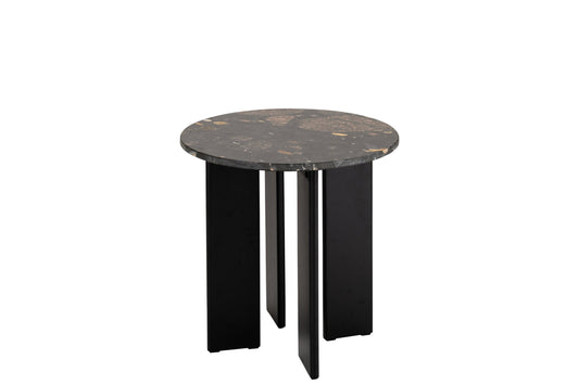 Side Table Mathilde Marble Black/Peach