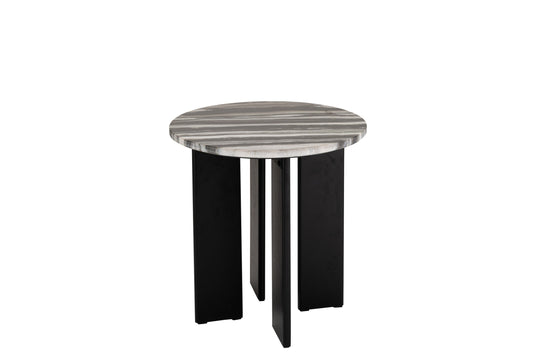 Side Table Mathilde Marble Black/Grey