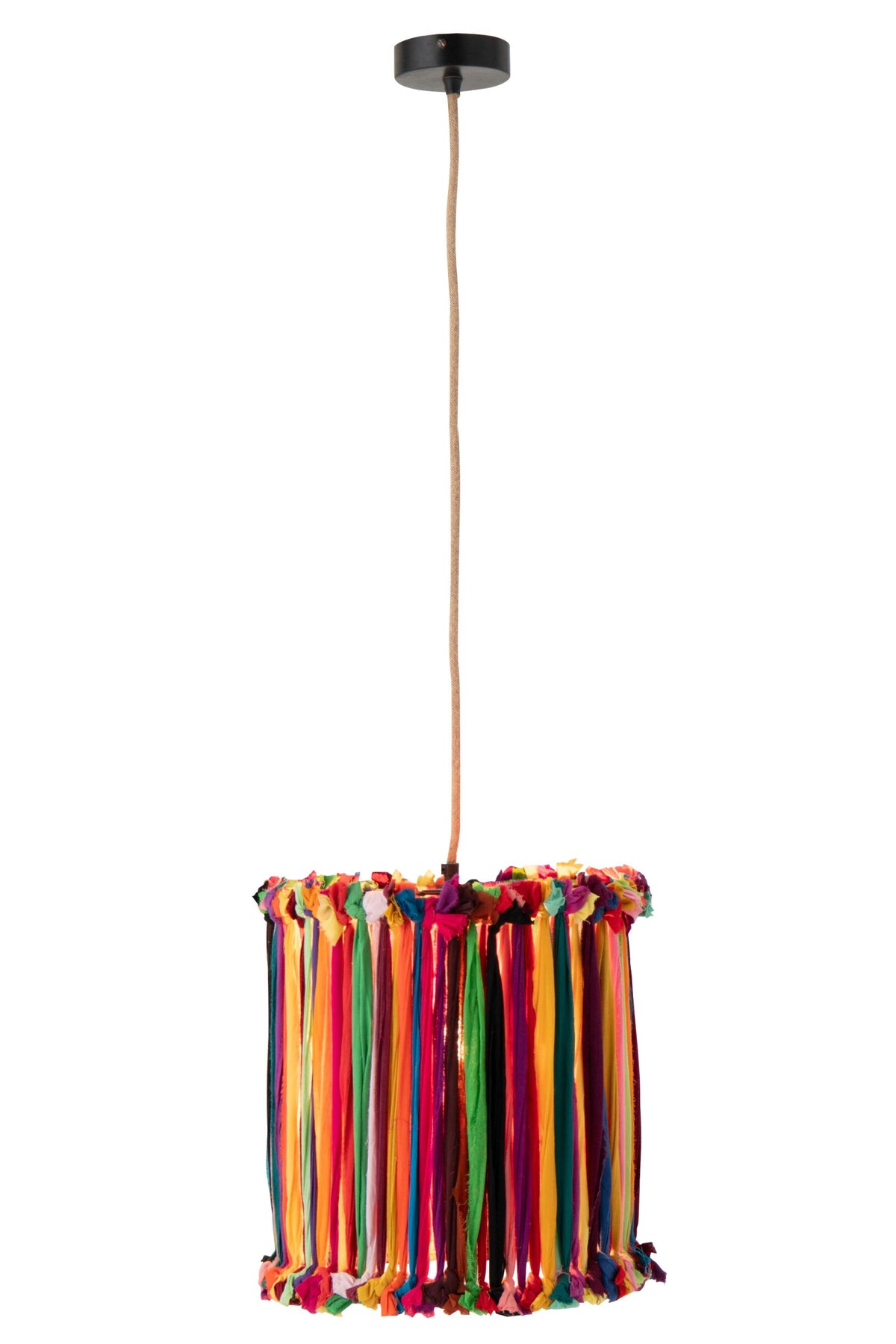 Chindi iron lampshade multicolored small