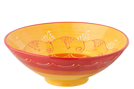 Kom Lebrillo keramiek oranje/rood