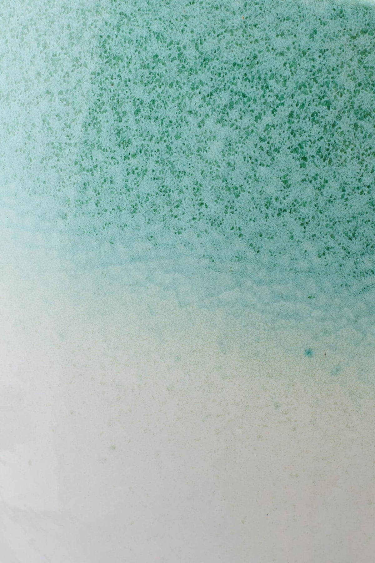 Flowerpot Ceramic Mint Green/White