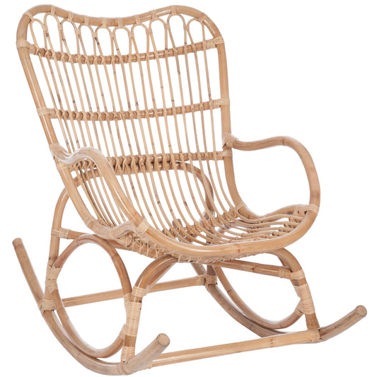 Rocking Chair Rattan Natural