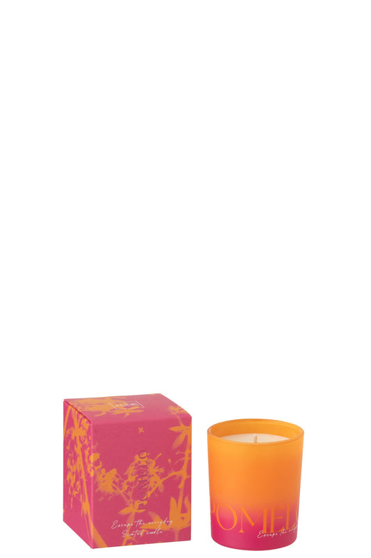 Geurkaars Oasis Was Oranje/Roze Small