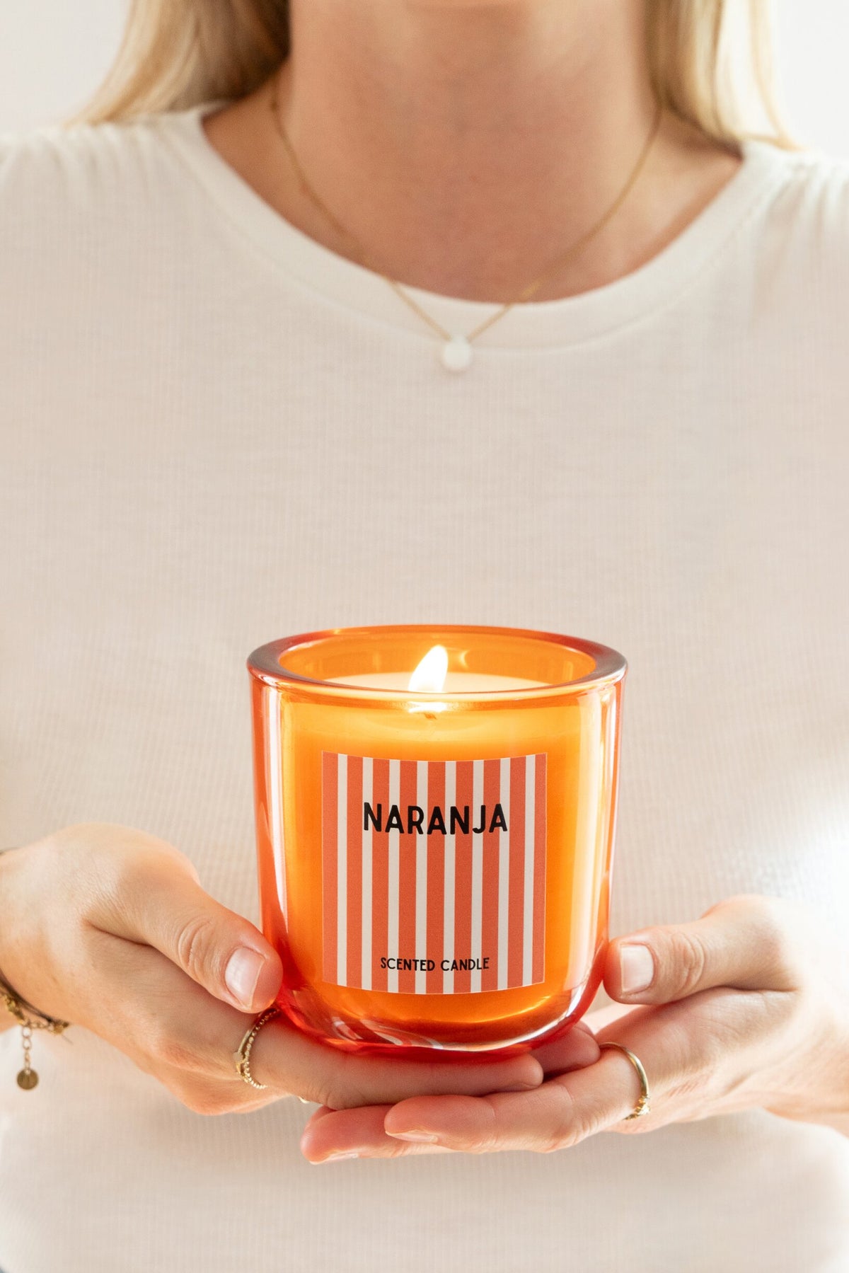 Geurkaars Naranja Was Oranje Large