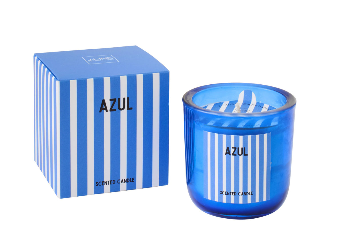 Geurkaars Azul Was Blauw Large