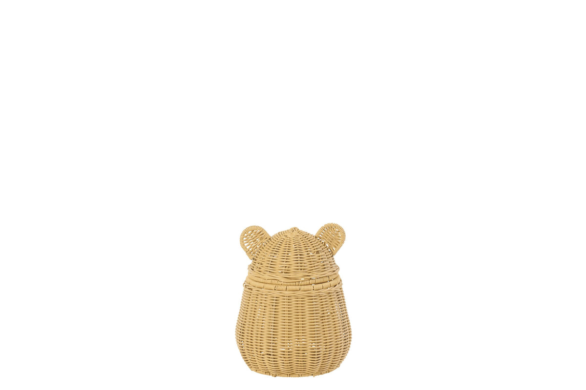 Synthetic natural brown basket