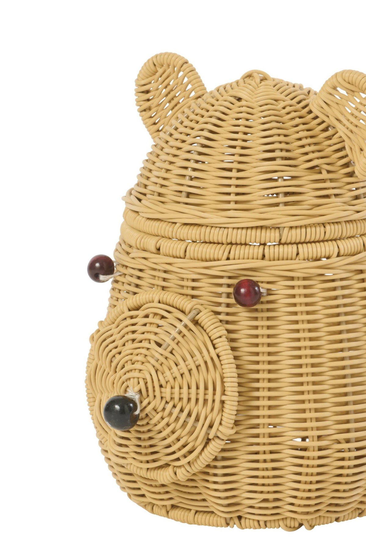 Synthetic natural brown basket
