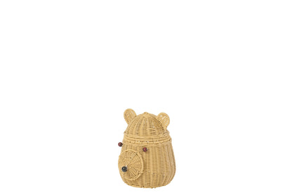 Synthetic natural brown basket
