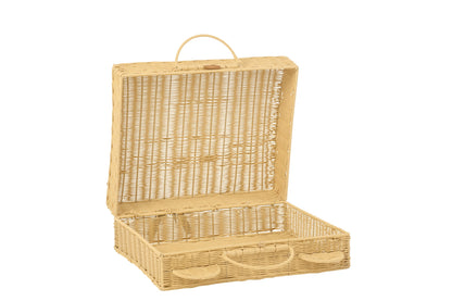 Large natural synthetic hamper trunk