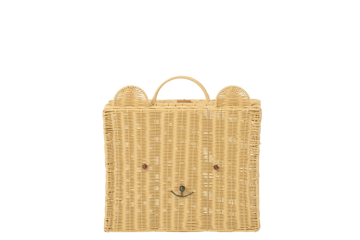 Large natural synthetic hamper trunk