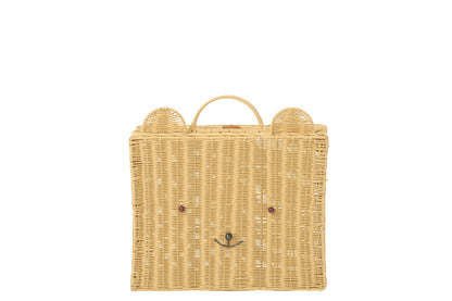 Large natural synthetic hamper trunk