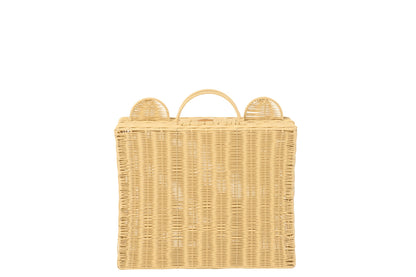 Large natural synthetic hamper trunk