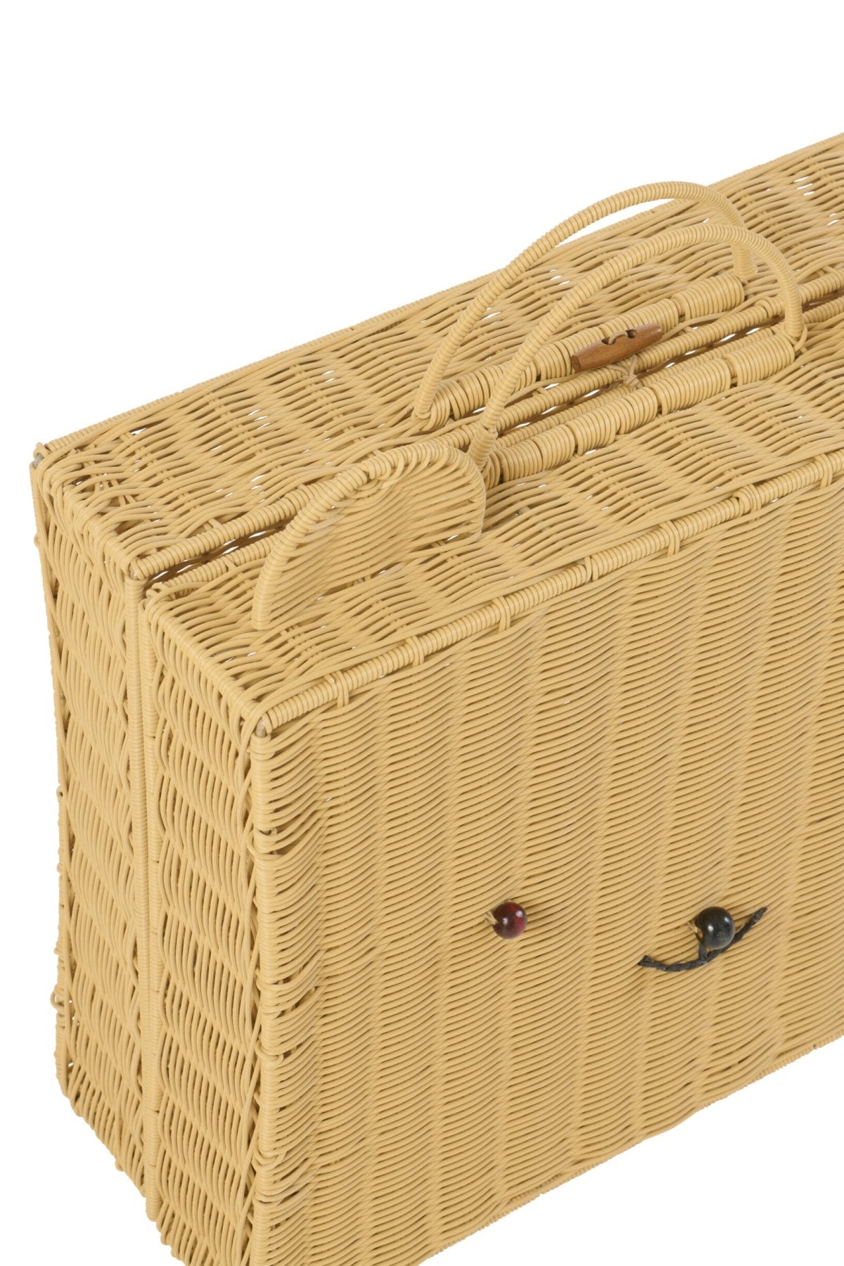 Large natural synthetic hamper trunk