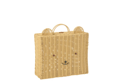 Large natural synthetic hamper trunk