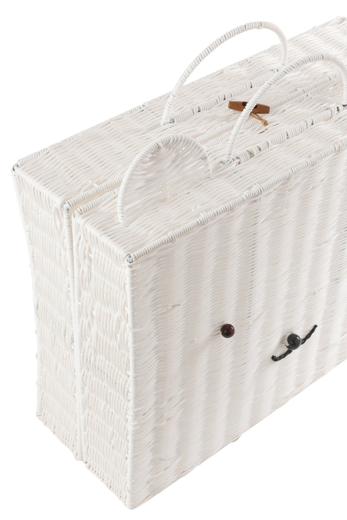Mand koffer synthetisch wit groot