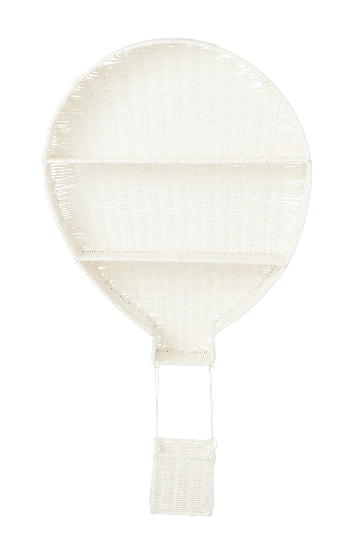 Wall shelf hot air balloon synthetic white