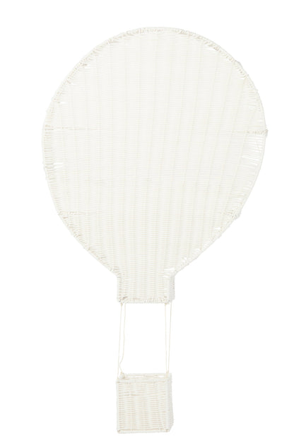 Wall shelf hot air balloon synthetic white