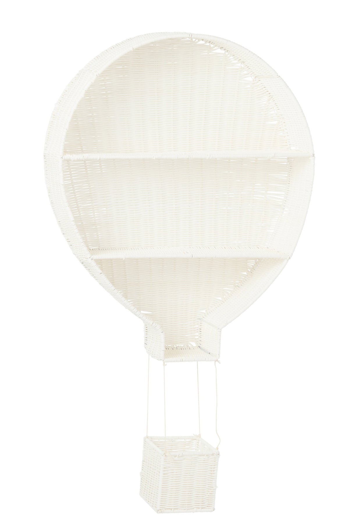 Wall shelf hot air balloon synthetic white