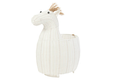 Mand paard synthetisch wit