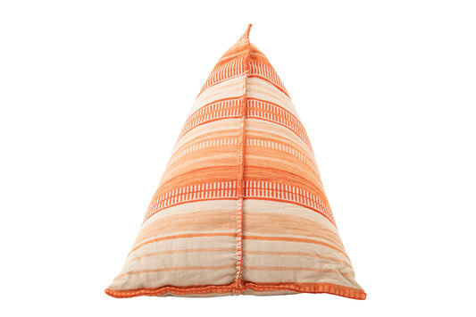 Beanbag Striped Cotton Ecru/Dark Orange