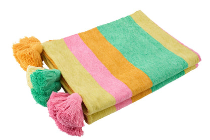 Throw Striped Cotton Multi