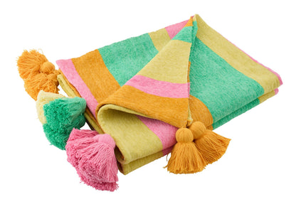 Throw Striped Cotton Multi
