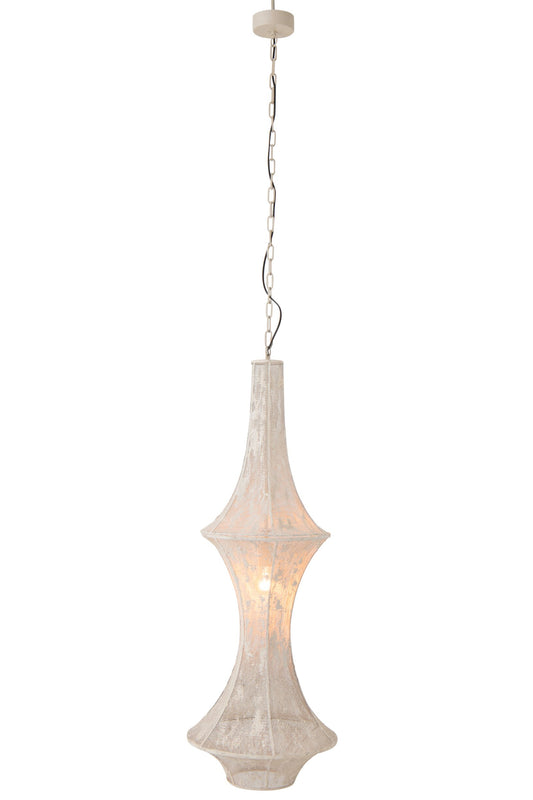 Plafondlamp Obi ijzer wit