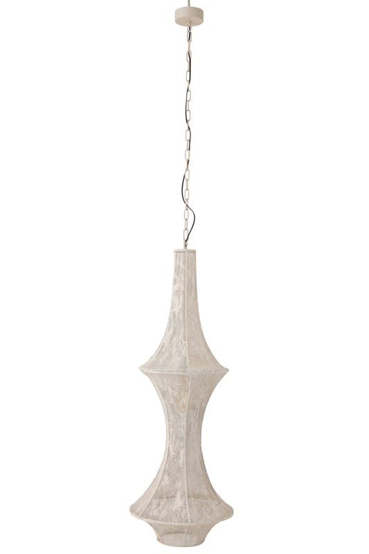 Plafondlamp Obi ijzer wit