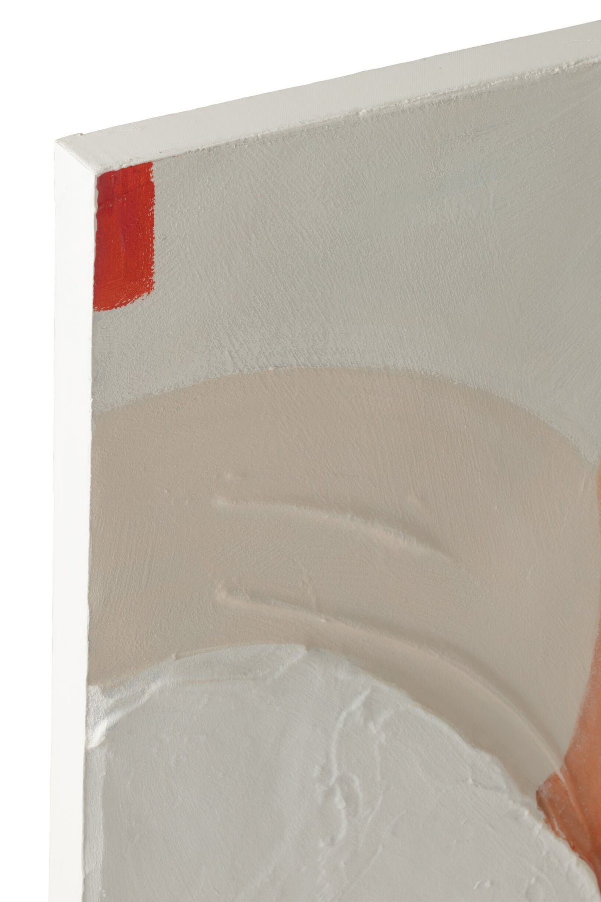 Painting Circkles Acrylic Dark Orange/Off-White