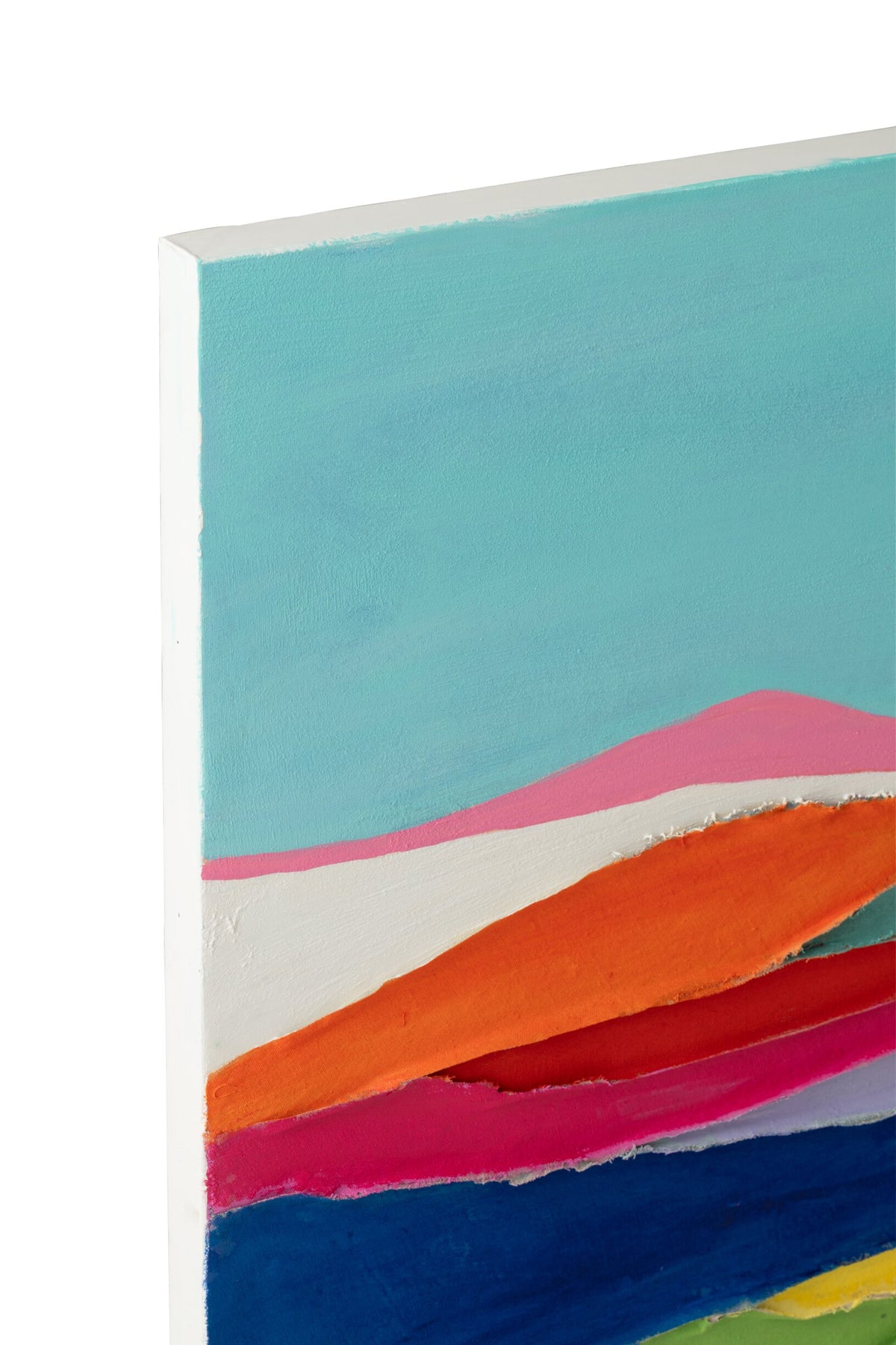 Painting Waves Acrylic Multicolored