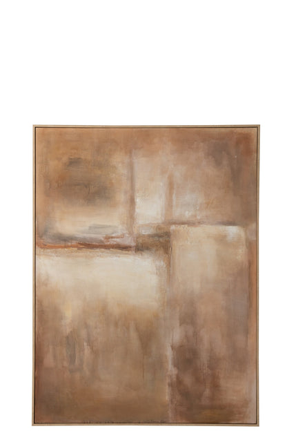 Painting Abstract Pinewood Brown