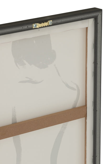 Wall Decoration Women MDF Natural/Black Assortment Of 3