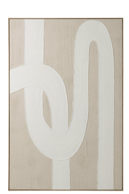 Painting Lines Pinewood White/Light Beige