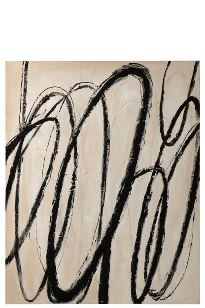 Painting Rings Pinewood Beige/Black