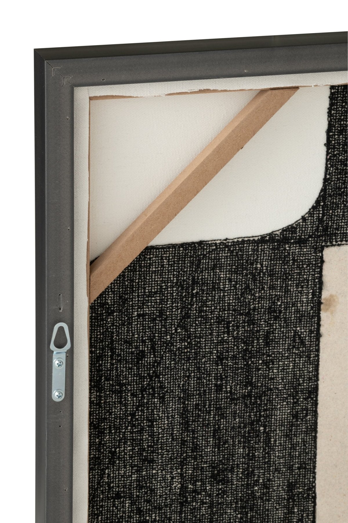 Wall Decoration Embroidery MDF White/Black