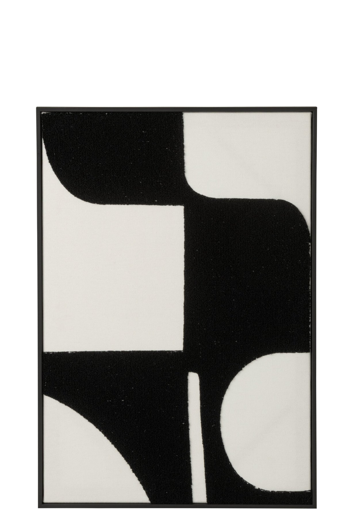 Wall Decoration Embroidery MDF White/Black