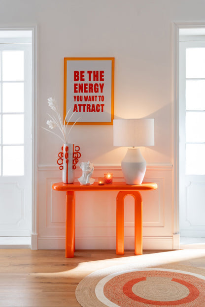 Quote Board Energy/Believe Canvas White/Neon Orange Assortment Of 2