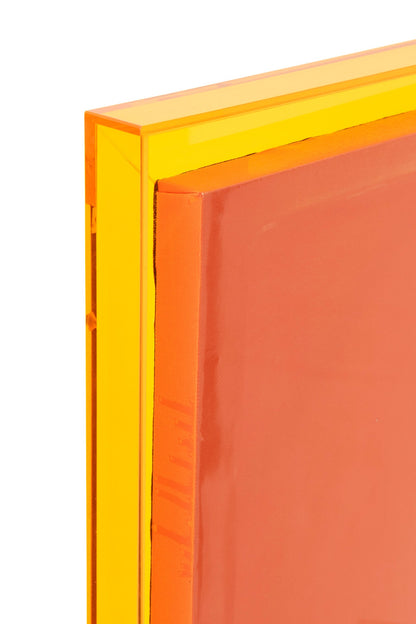 Wall Decoration Modern Canvas Neon Orange