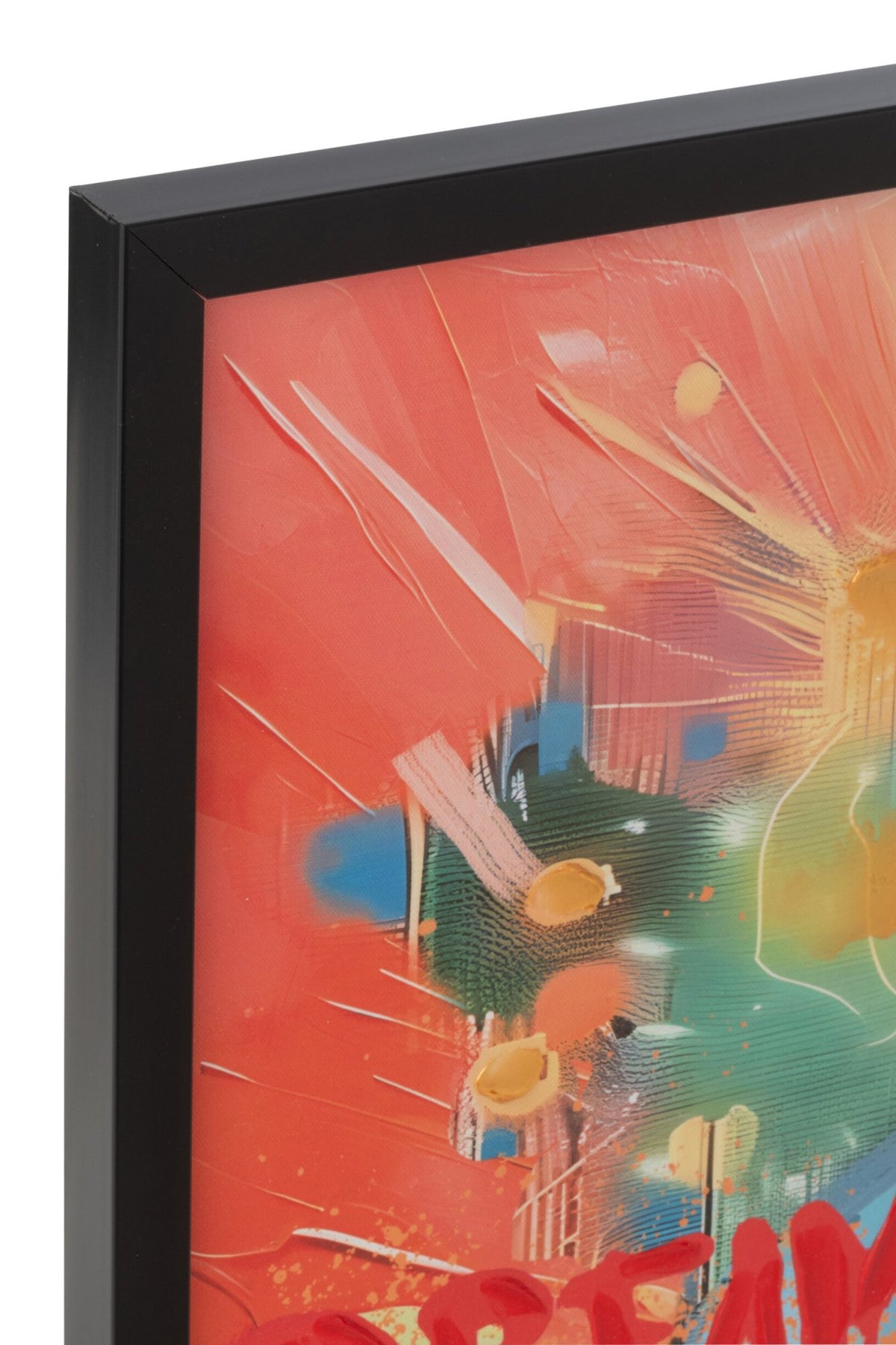 Painting LED Monkey Cigar Square Canvas Multicolored