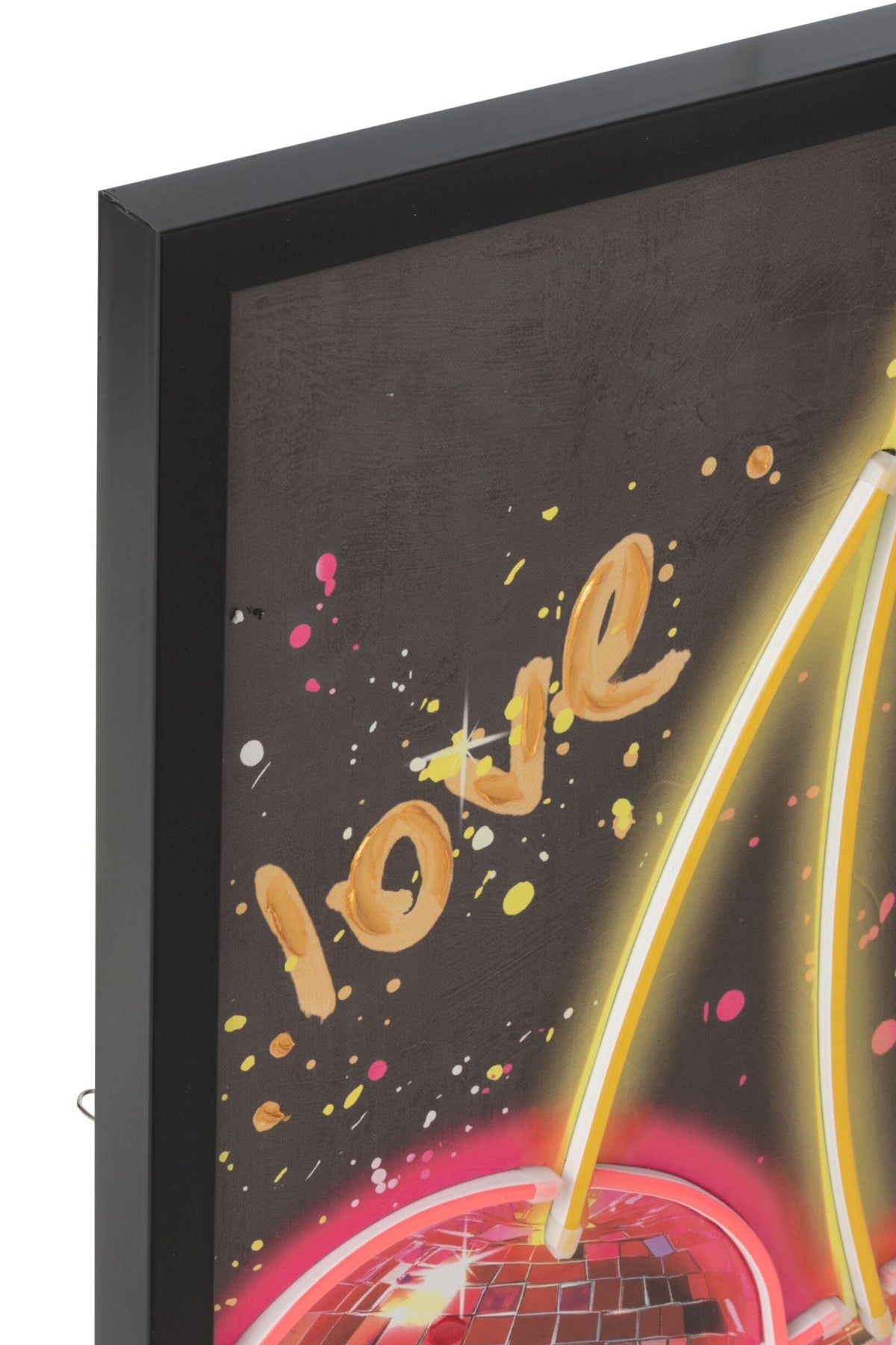 Painting LED Cherry Rectangle Canvas Multicolored