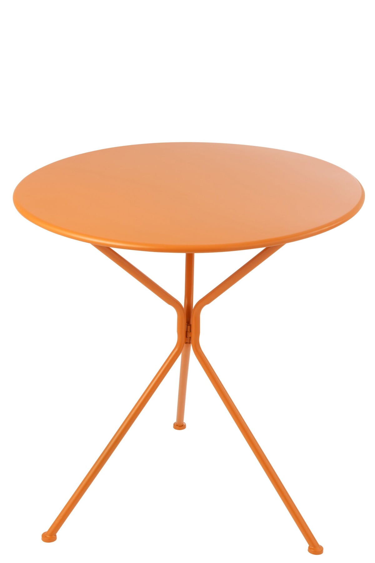 Garden Table Tripod Round Metal Orange Large