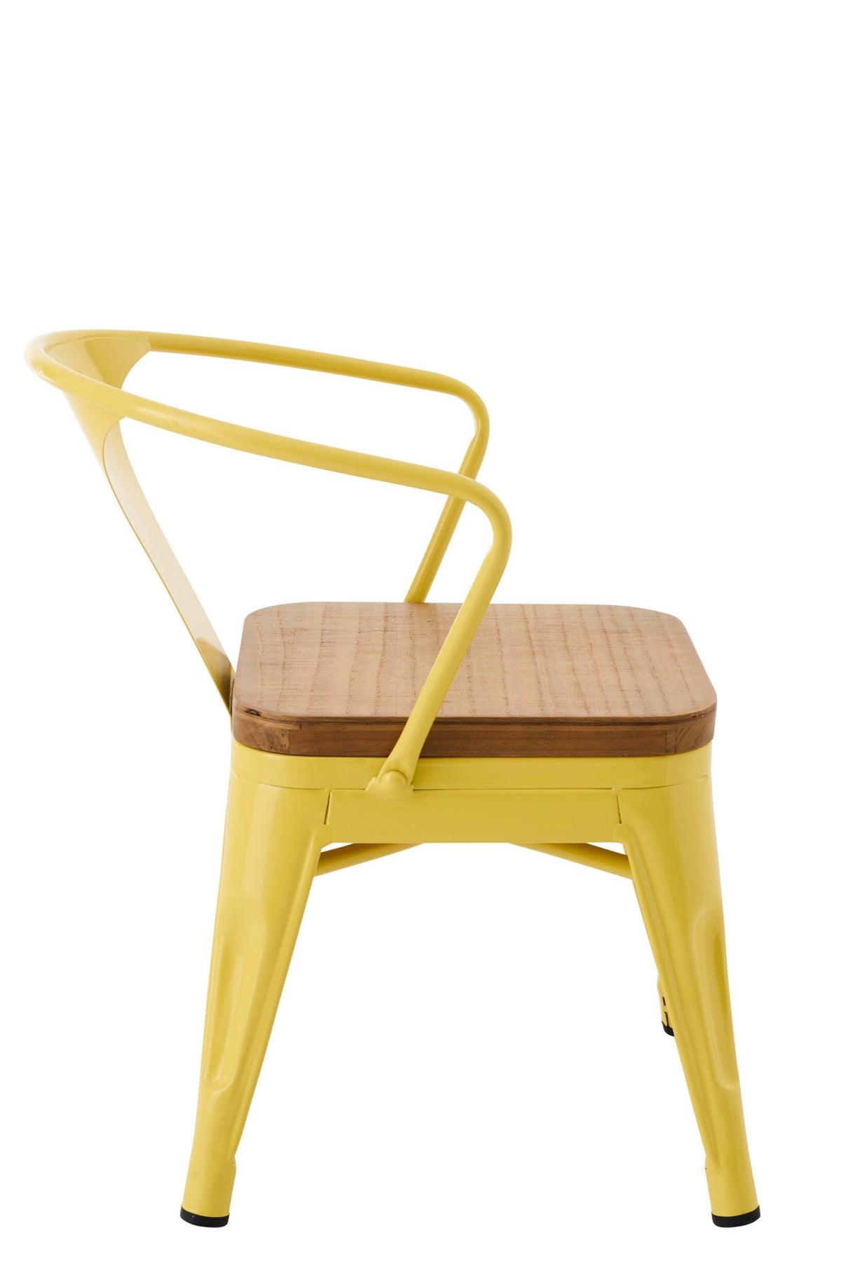 Kids Chair Evi Iron/Plywood Yellow