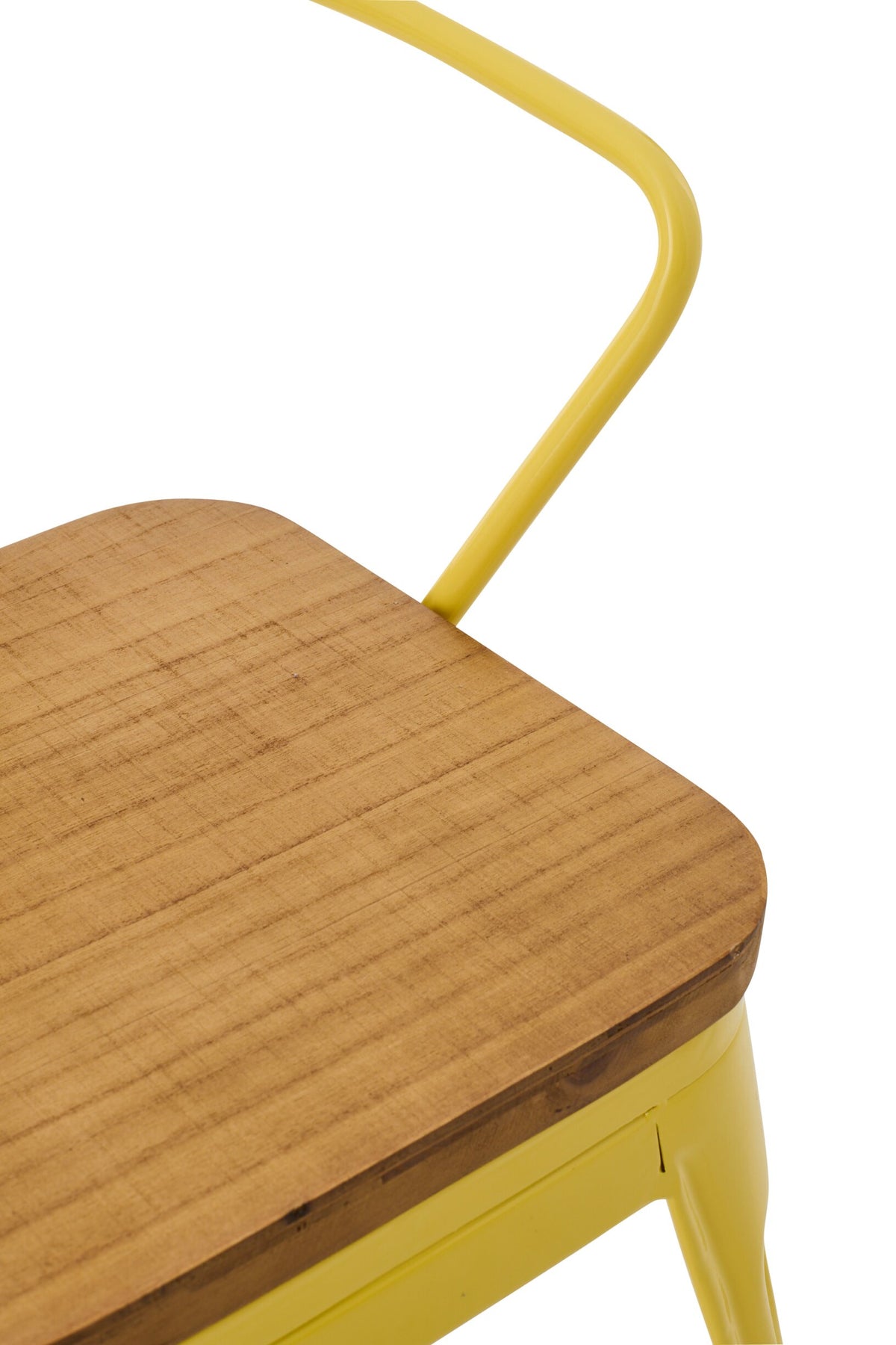 Kids Chair Evi Iron/Plywood Yellow