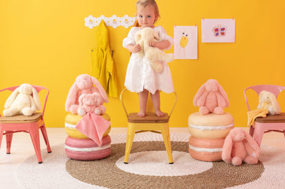 Kids Chair Evi Iron/Plywood Yellow